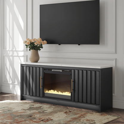 Ocala Furniture Outlet - Ashley Furniture - Cadmori 63" TV Stand with Electric Fireplace - 63" TV Stand with Electric Fireplace - W2616W1