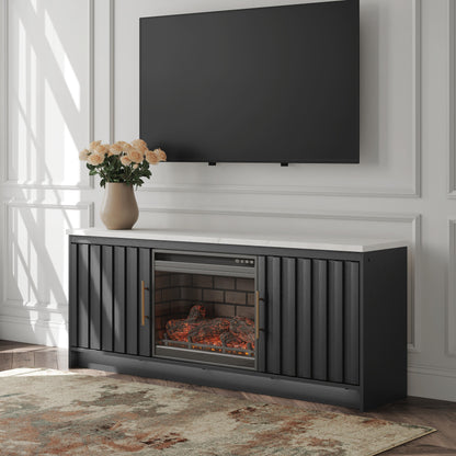 Ocala Furniture Outlet - Ashley Furniture - Cadmori 63" TV Stand with Electric Fireplace - 63" TV Stand with Electric Fireplace - W2616W2