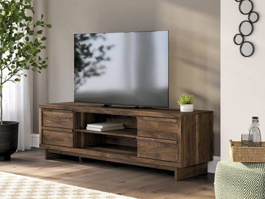 Ocala Furniture Outlet - Ashley Furniture - Zadilyn 72" TV Stand - 72" / Brown - W3367-68