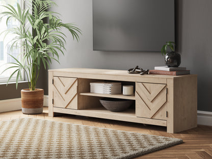 Ocala Furniture Outlet - Ashley Furniture - Cayboni TV Stand - 71" / Tan - W3787-68