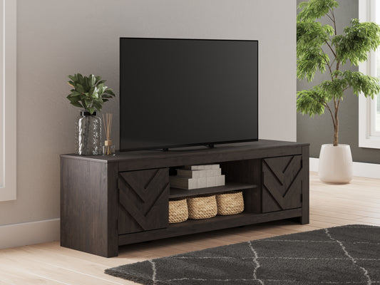 Ocala Furniture Outlet - Ashley Furniture - Cayboni TV Stand - 71" / Black - W3789-68