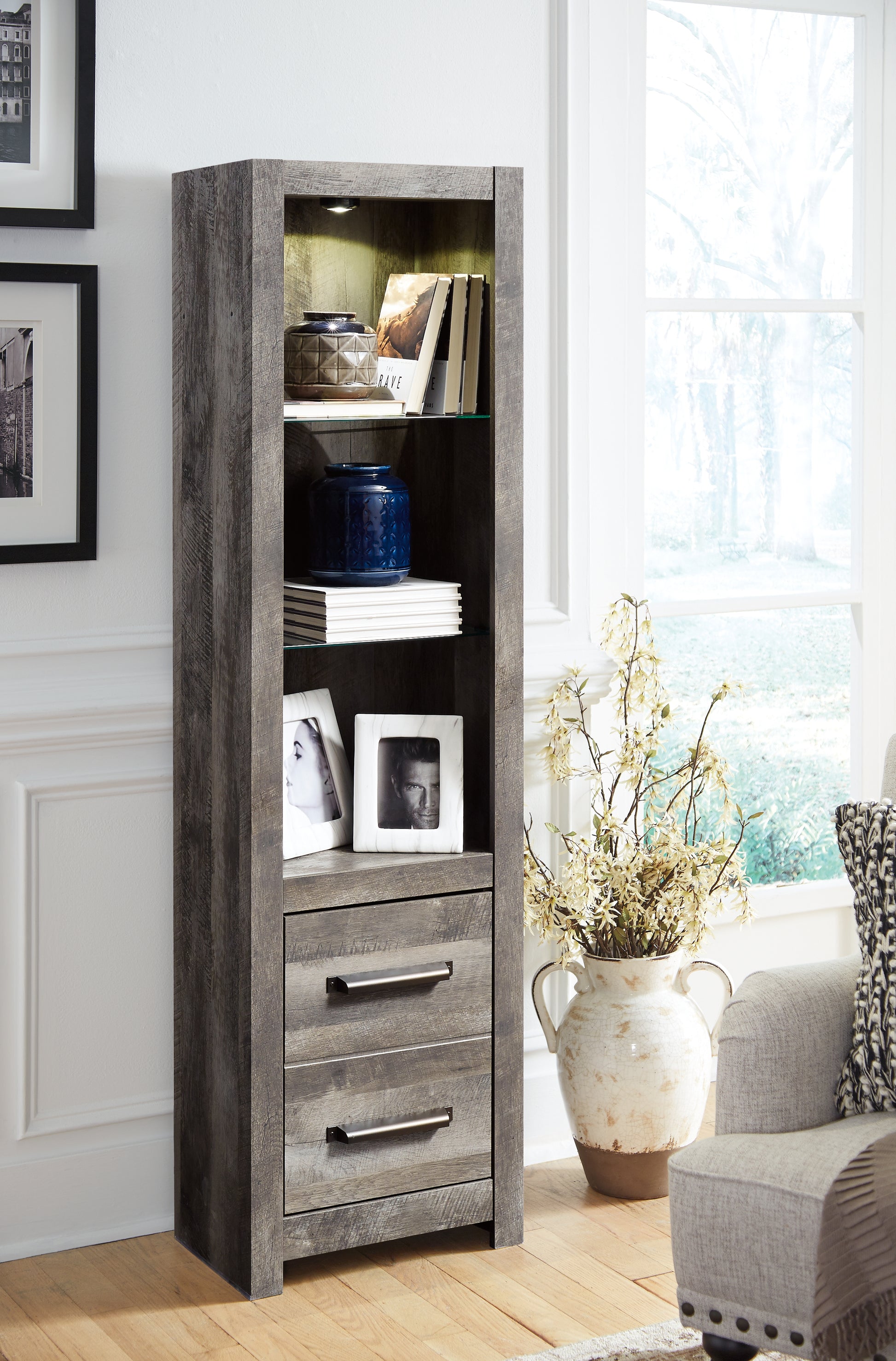 Ocala Furniture Outlet - Ashley Furniture - Wynnlow Entertainment Center - Pier / Gray - W440-24