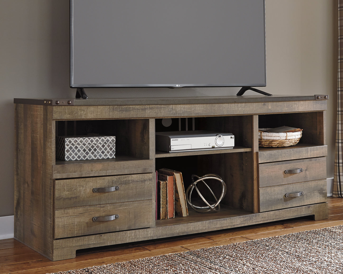 Ocala Furniture Outlet - Ashley Furniture - Trinell TV Stand - 63" / Brown - W446-68