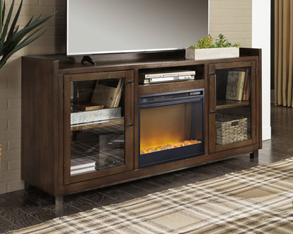 Ocala Furniture Outlet - Ashley Furniture - Starmore 70" TV Stand with Electric Fireplace - 70" TV Stand with Electric Fireplace / Brown - W633W4