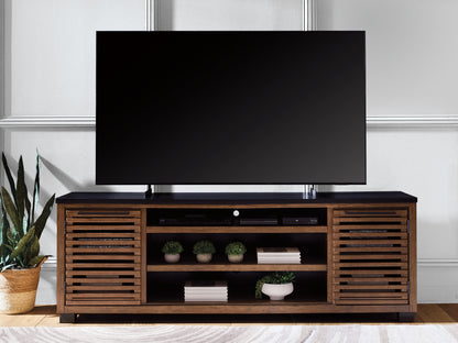Ocala Furniture Outlet - Ashley Furniture - Kallari 84" TV Stand - 84" / Warm Brown/Black - W737-78