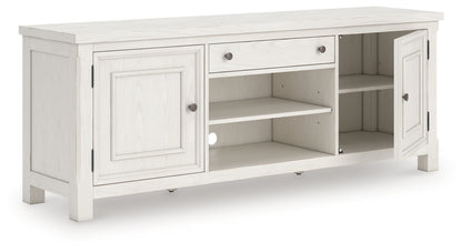 Ocala Furniture Outlet - Ashley Furniture - Robbinsdale 72" TV Stand - 72" / Antique White - W742-68