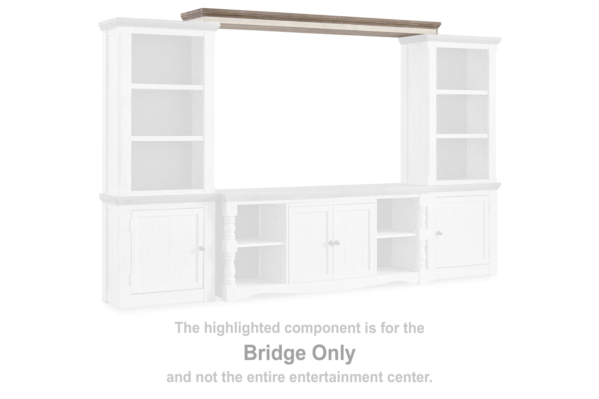 Ocala Furniture Outlet - Ashley Furniture - Havalance Entertainment Center - Bridge / Two-tone - W814-35