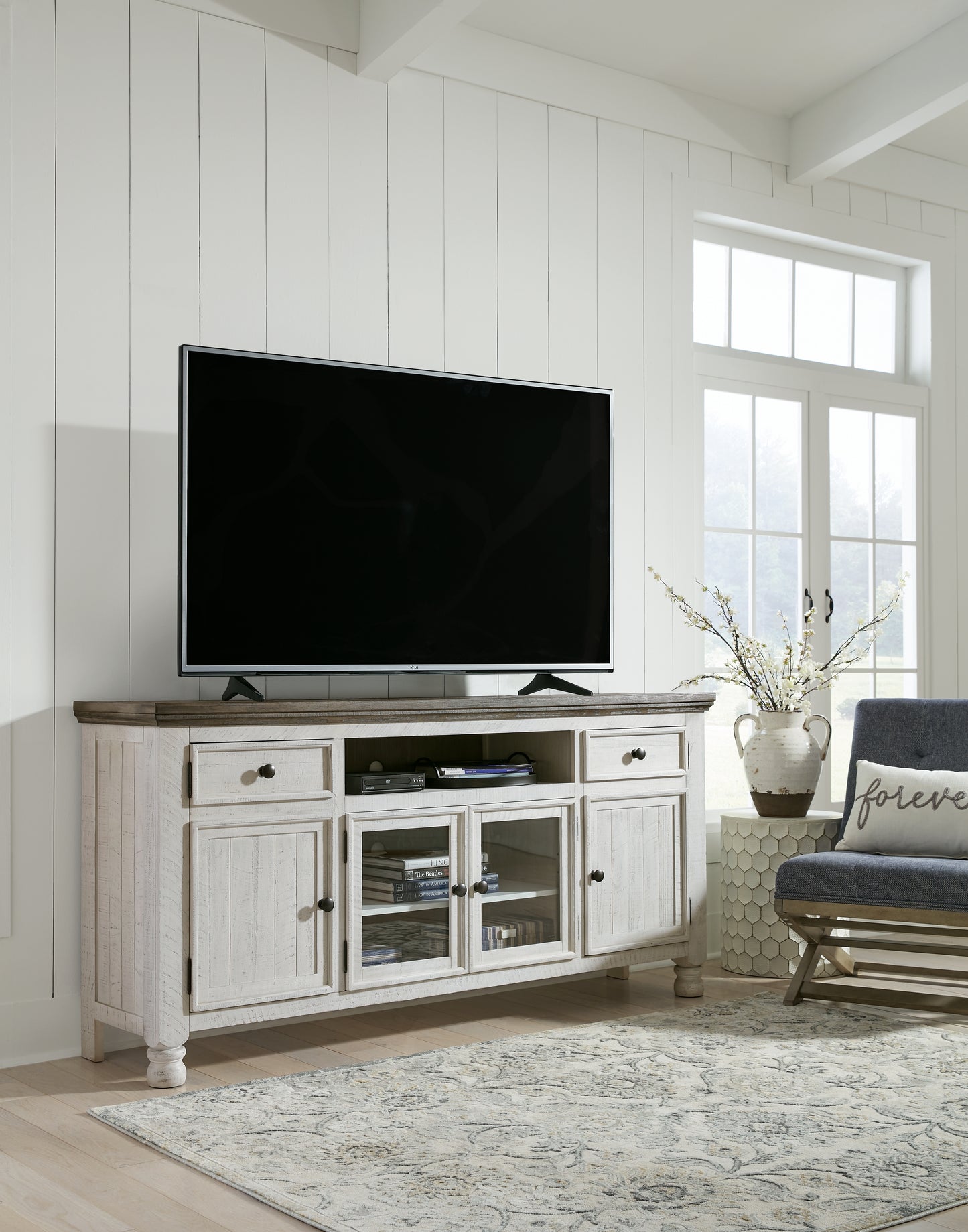 Ocala Furniture Outlet - Ashley Furniture - Havalance TV Stand - TV Stand / Two-tone - W814-68
